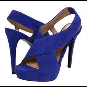 Diane Von Furstenberg DVF Platform Suede Heels